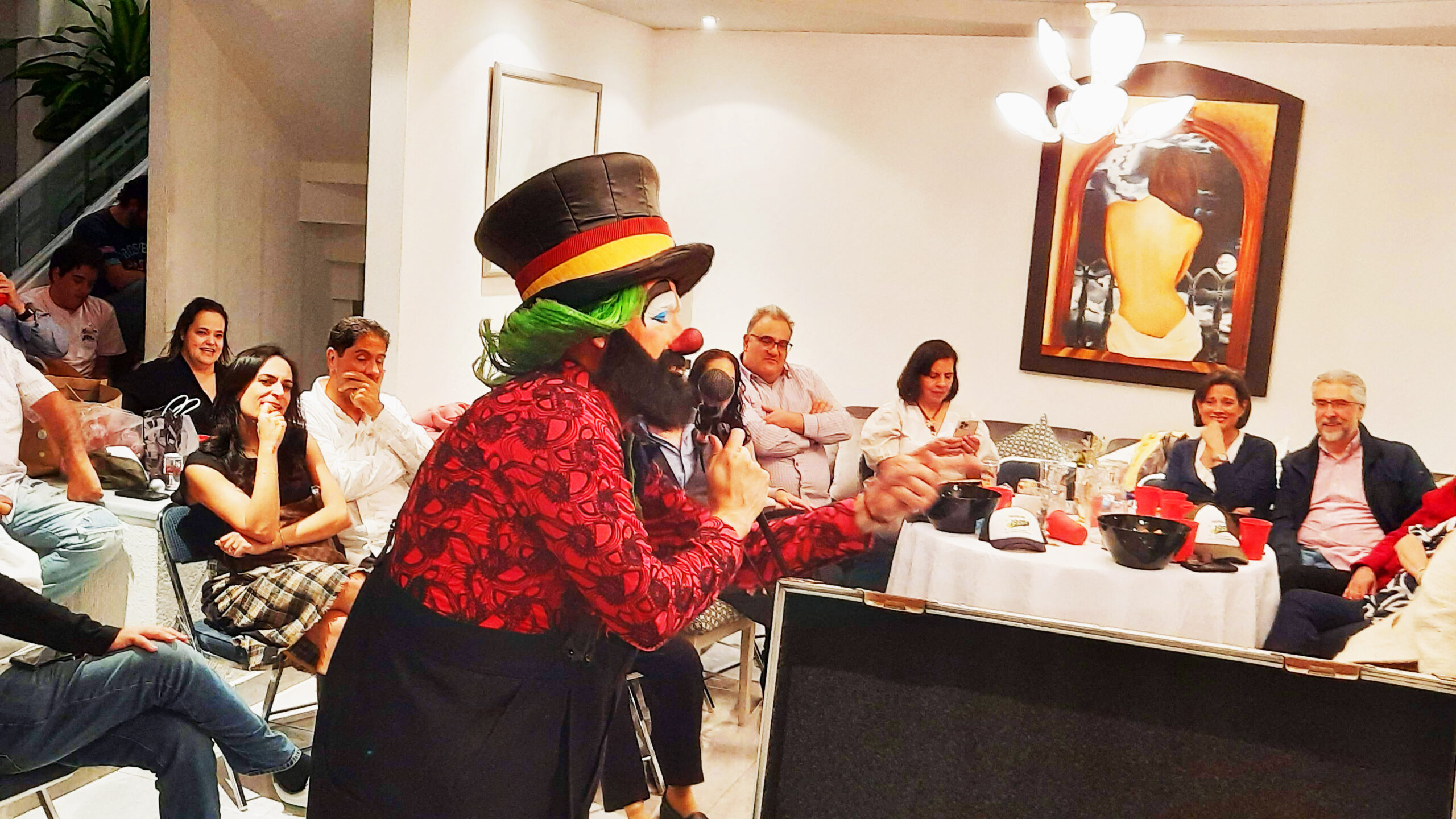 Payaso Loquillo para Cumpleaños de Adultos