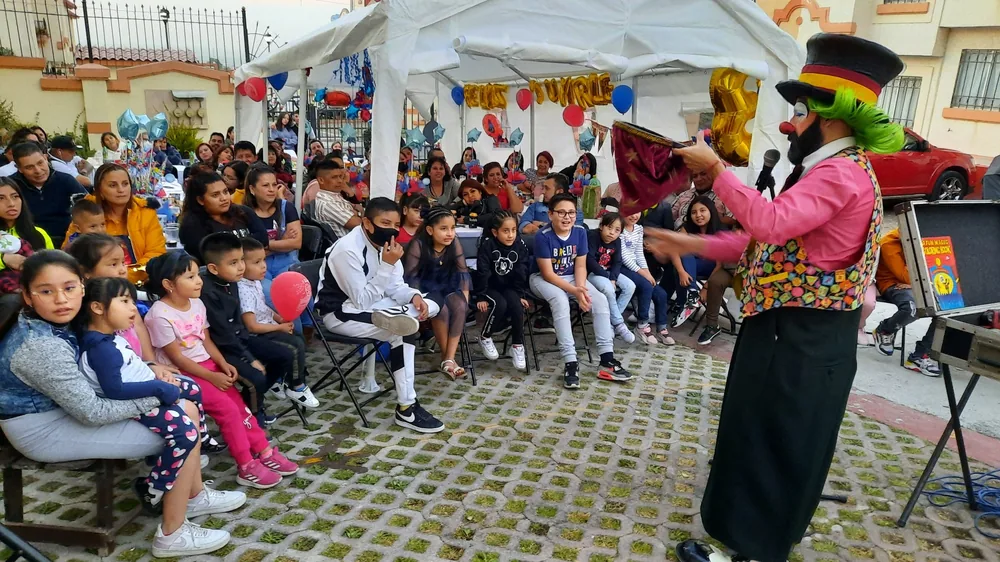 Payaso Loquillo en show infantil para fiesta de cumpleaños en CDMX