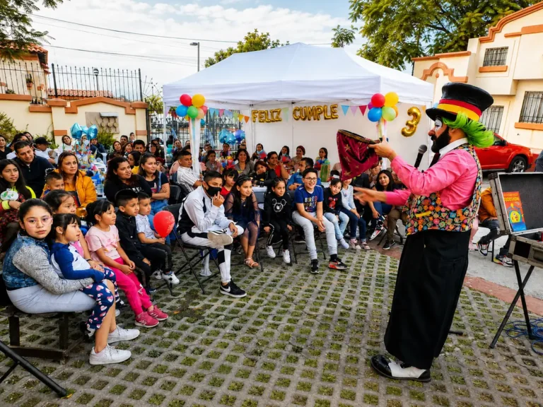 La magia es parte del show de Loquillo en esta fiesta de cumpleaños
