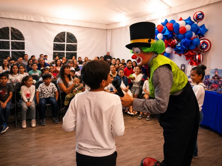 En el Show del Payaso Loquillo, los niños participan igual que los adultos.
