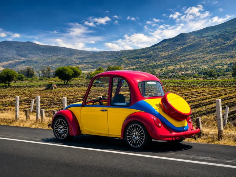 Volkswagen del Payaso Loquillo en la carretera Jalisco México